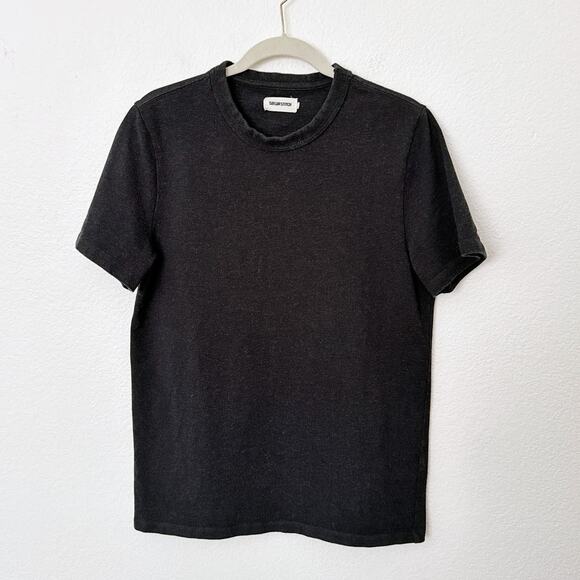 [Taylor Stitch] Charcoal Gray Crew Neck 100% Organic Cotton T-Shirt Sz Medium 40 - Picture 2 of 11